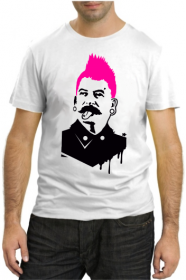 Сталин с розовыми волосами